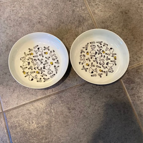 Peanuts Other - Peanuts set 2 snoopy woodstock pasta bowls